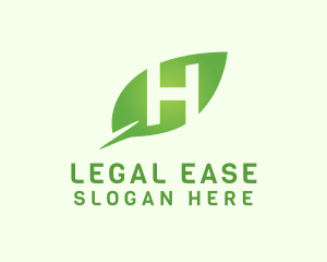 Leaf Letter H Logo