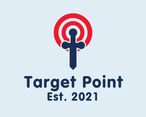 Dagger Target Game  logo design