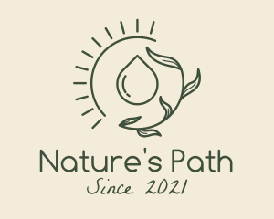 Organic Spa Oil  logo design