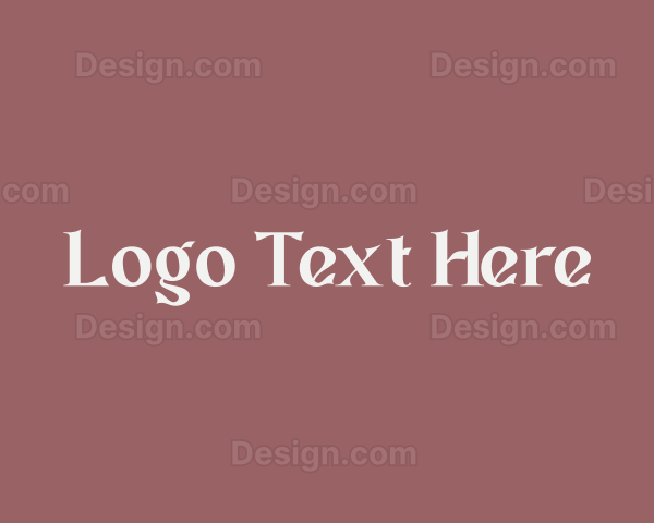 Feminine Brand Wordmark Logo