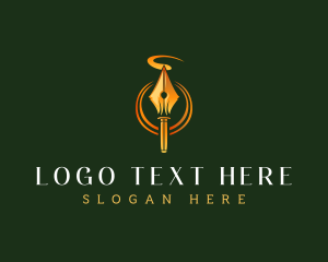 Novel - Signature Fountain Pen logo design