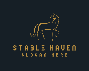 Stallion Horse Mane logo