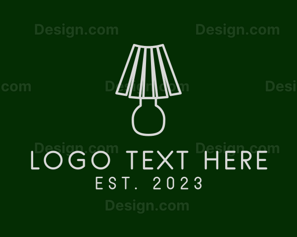 Lampshade Light Outline Logo