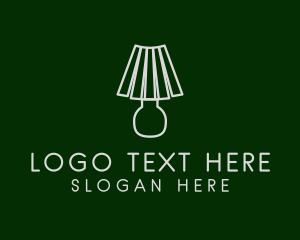 Lampshade Light Outline Logo