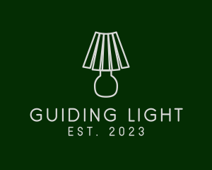 Lampshade Light Outline logo design