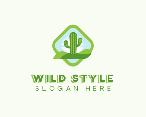 Western Wild Cactus  logo design