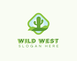 Western Wild Cactus  logo design