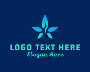 Crystal Cannabis Leaf logo