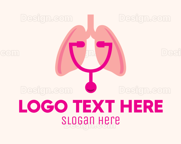 Pink Lungs Check Up Logo