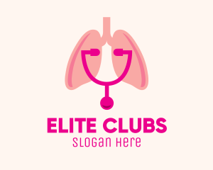 Pink Lungs Check Up Logo