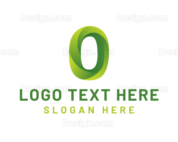 Gradient Modern Letter O Logo