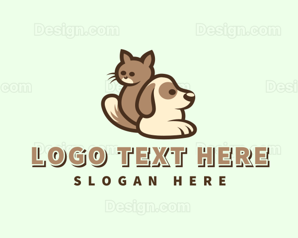 Kitten Puppy Pets Logo