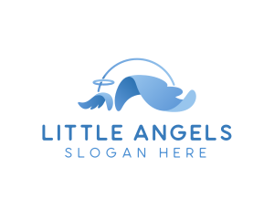 Cherubim Angel Wings logo design