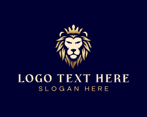 Noble - Noble Lion King Crown logo design