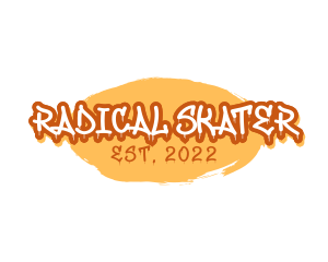 Skater Paint Wordmark logo
