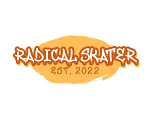 Skater Paint Wordmark logo design