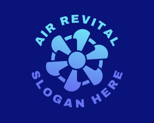 Ventilation Exhaust Fan  logo design