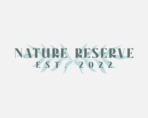 Natural Organic Leaf logo design