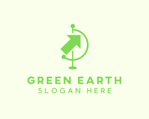 Green Arrow Travel logo design