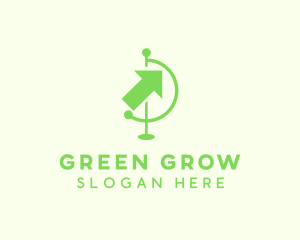 Green Arrow Travel logo design