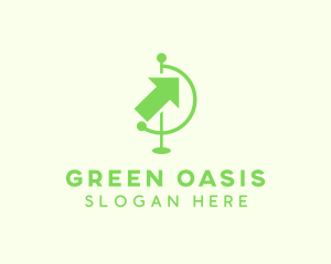 Green Arrow Travel logo design