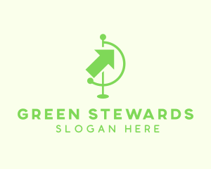 Green Arrow Travel logo design