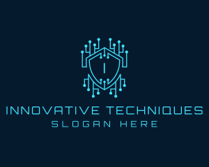 Cyber Security Circuit logo design