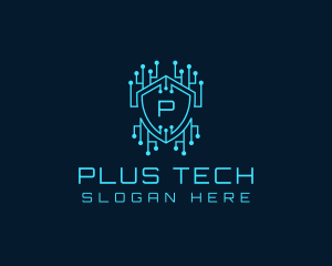 Cyber Security Circuit logo design