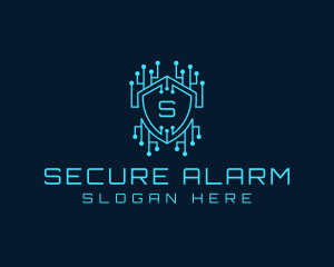 Cyber Security Circuit logo design