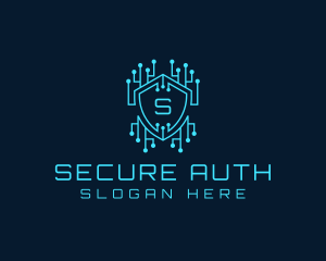 Cyber Security Circuit logo design