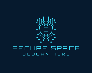 Cyber Security Circuit logo design