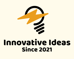Light Bulb Electricity logo design
