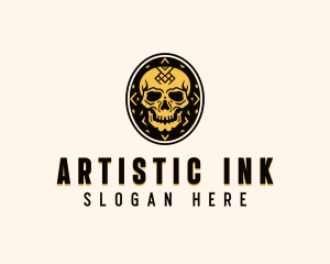 Tribal Skull Tattoo logo