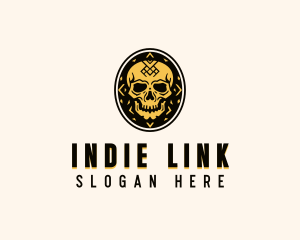 Tribal Skull Tattoo logo