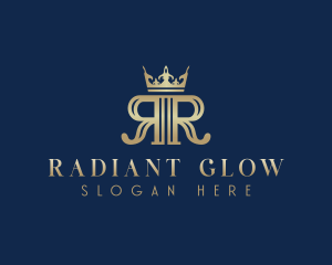 Royal Crown Letter R logo design