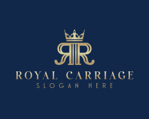 Royal Crown Letter R logo design