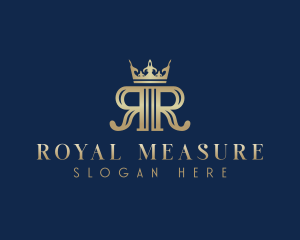 Royal Crown Letter R logo design