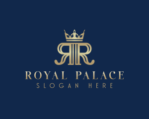 Royal Crown Letter R logo design