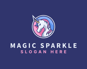 Unicorn Mythical Creature logo design