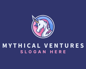 Unicorn Mythical Creature logo design