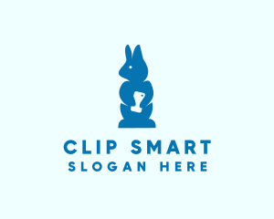 Blue Rabbit Cellphone  logo design