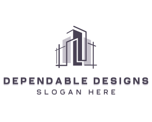 Building Structure Contractor logo design