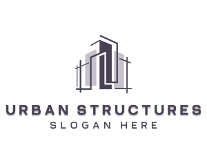 Building Structure Contractor logo design