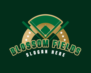 Baseball Bat Field logo design