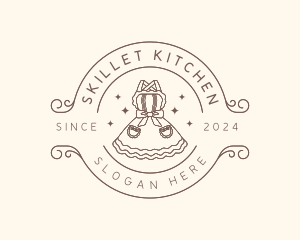 Cute Apron Garment logo design