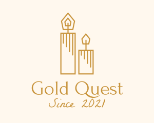 Gold Pillar Candle logo design