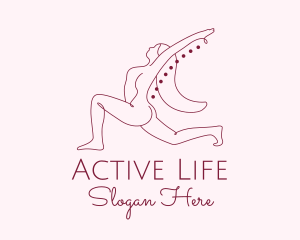 Pink Fitness Yoga Exercise   logo