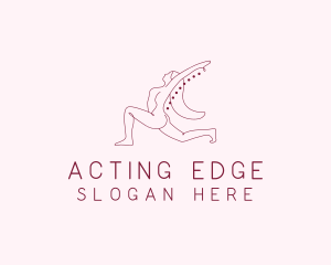 Pink Fitness Yoga Exercise   logo design