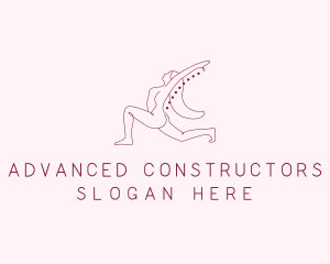 Pink Fitness Yoga Exercise   logo design