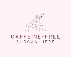 Pink Fitness Yoga Exercise   logo design